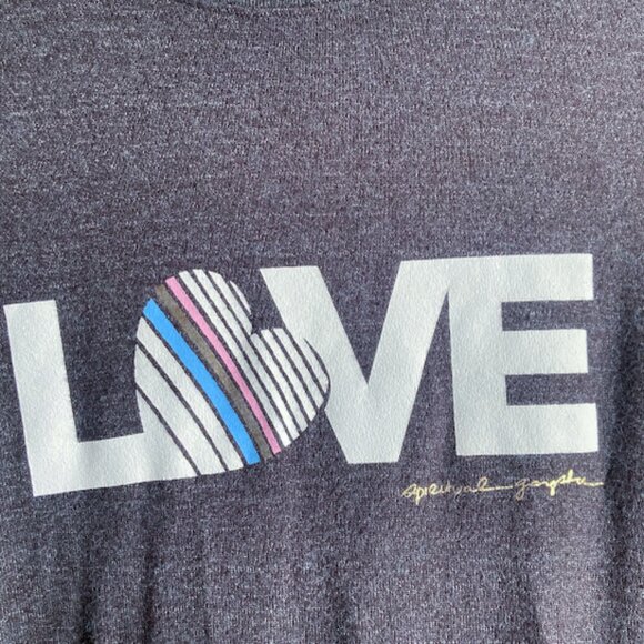 SPIRITUAL GANGSTER | Love Savasana Heather Grey Pullover Graphic Sweatshirt M - Picture 7 of 12